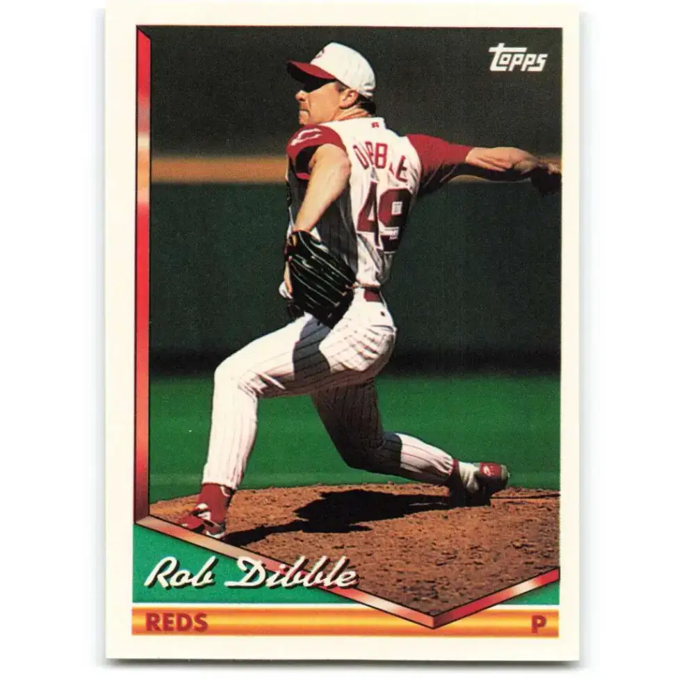 1994 Topps #183 Rob Dibble EX Excellent Cincinnati Reds Baseball Card - Baseball Card Single