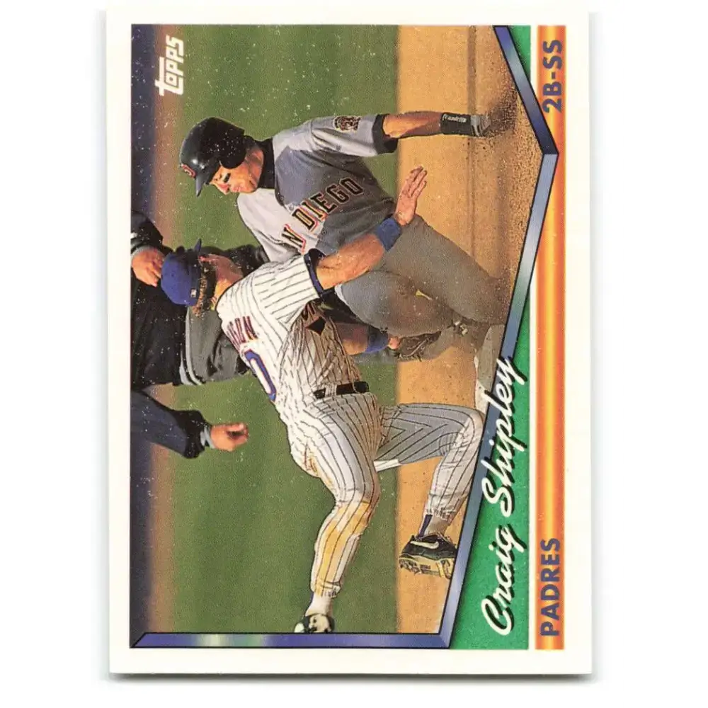 1994 Topps #184 Craig Shipley EX Excellent San Diego Padres Baseball Card - Baseball Card Single