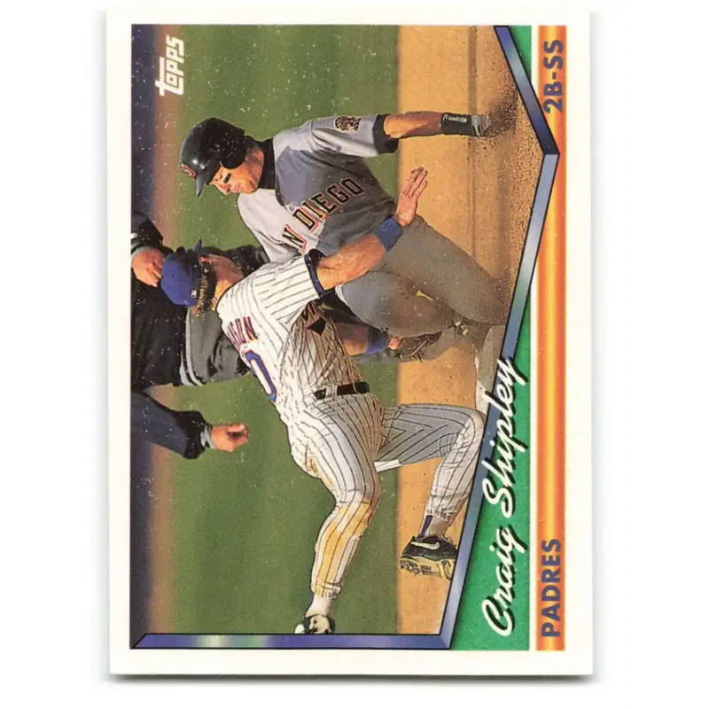 1994 Topps #184 Craig Shipley EX Excellent San Diego Padres Baseball Card - Baseball Card Single