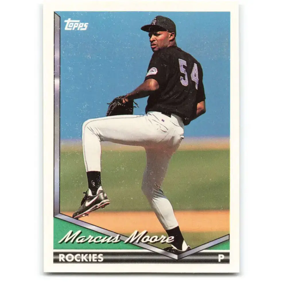 1994 Topps #186 Marcus Moore EX Excellent Colorado Rockies Baseball Card - Baseball Card Single