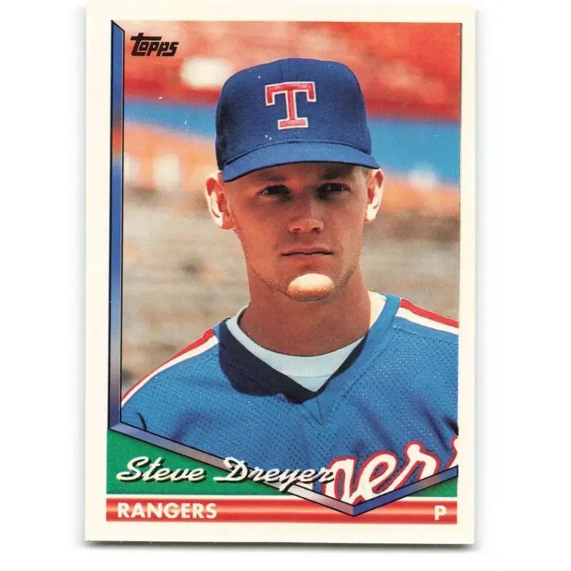 1994 Topps #193 Steve Dreyer EX Excellent RC Rookie Texas Rangers Baseball Card - Baseball Card Single