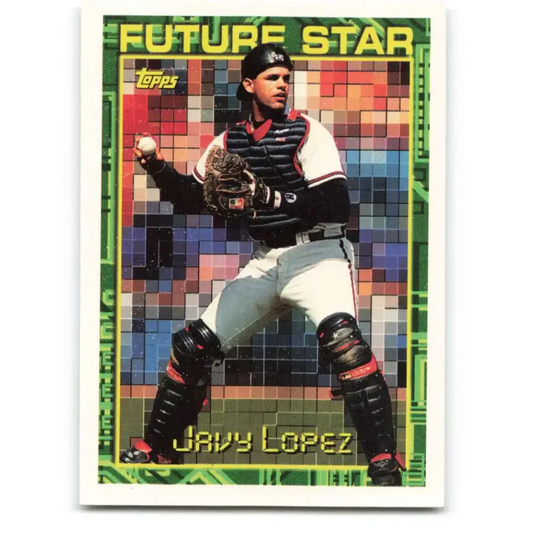 1994 Topps #194 Javy Lopez EX Excellent Atlanta Braves Baseball Card - Baseball Card Single