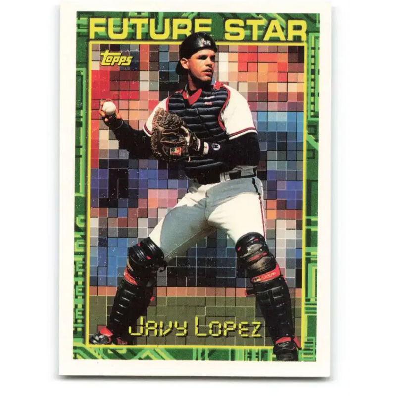1994 Topps #194 Javy Lopez EX Excellent Atlanta Braves Baseball Card