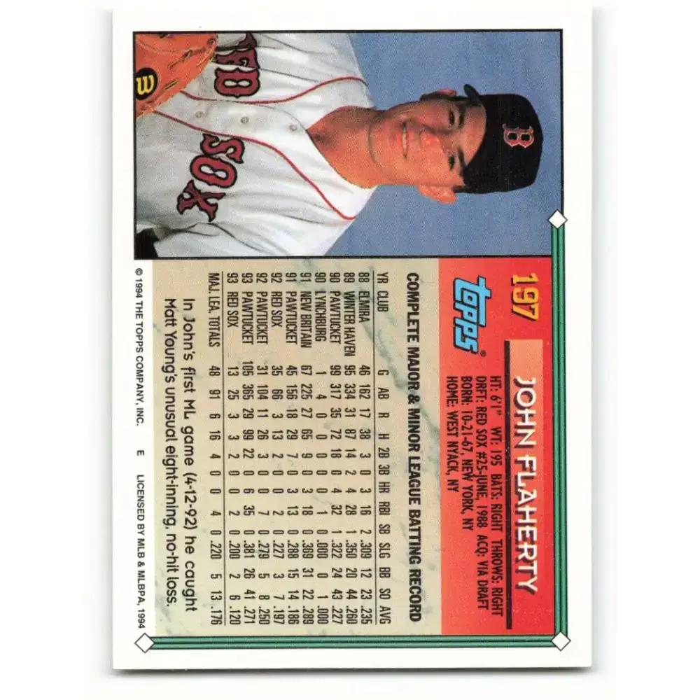 1994 Topps #196 Allen Watson EX Excellent St. Louis Cardinals Baseball Card - Baseball Card Single