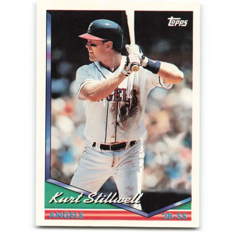 1994 Topps #198 Kurt Stillwell EX Excellent California Angels Baseball Card - Baseball Card Single