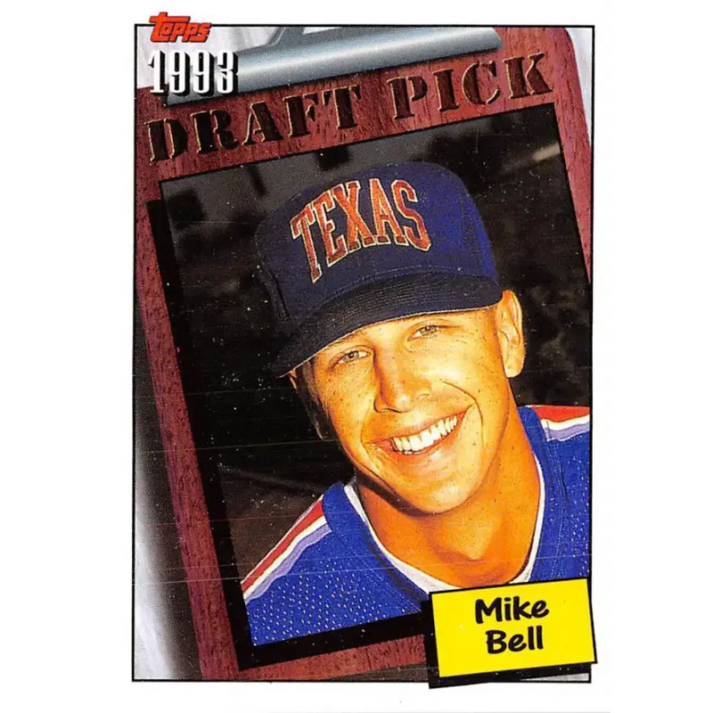 1994 Topps #201 Mike Bell EX Excellent RC Rookie Texas Rangers Baseball Card - Baseball Card Single