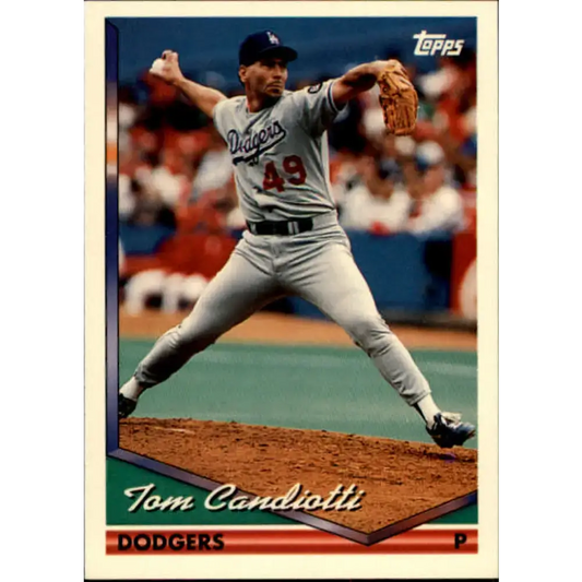 1994 Topps #211 Tom Candiotti EX Excellent Los Angeles Dodgers Baseball Card - Baseball Card Single