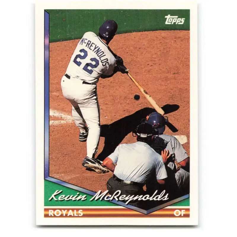1994 Topps #218 Kevin McReynolds EX Excellent Kansas City Royals Baseball Card - Baseball Card Single