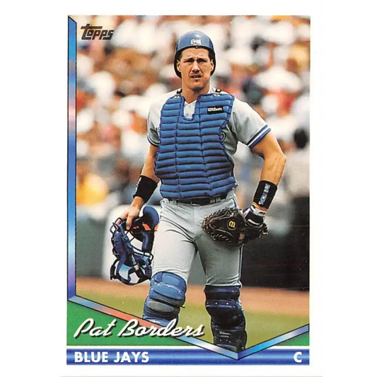 1994 Topps #219 Pat Borders EX Excellent Toronto Blue Jays Baseball Card