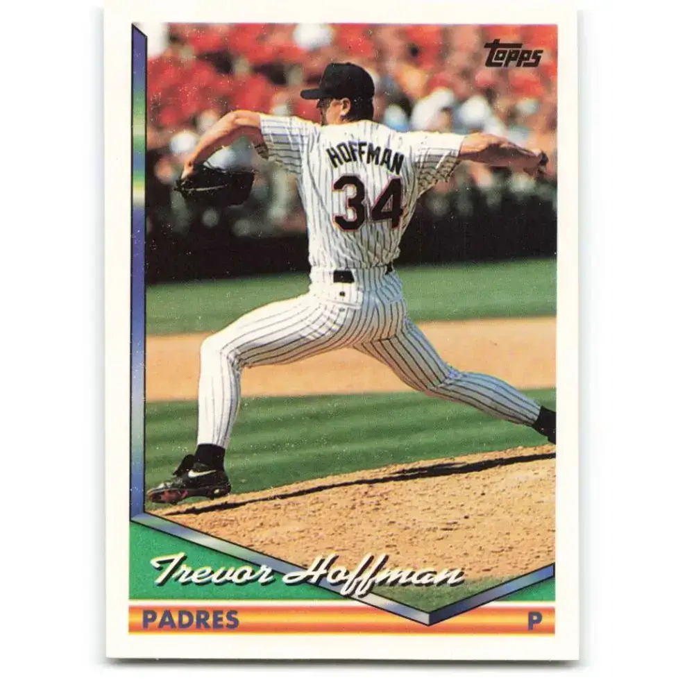1994 Topps #222 Trevor Hoffman EX Excellent San Diego Padres Baseball Card - Baseball Card Single