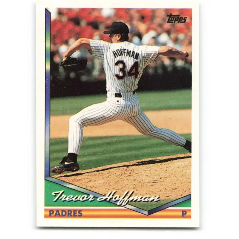1994 Topps #222 Trevor Hoffman EX Excellent San Diego Padres Baseball Card - Baseball Card Single