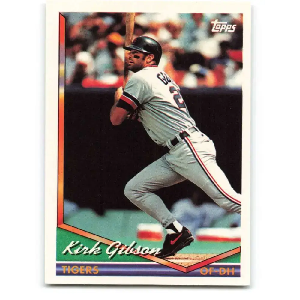 1994 Topps #228 Kirk Gibson EX Excellent Detroit Tigers Baseball Card - Baseball Card Single
