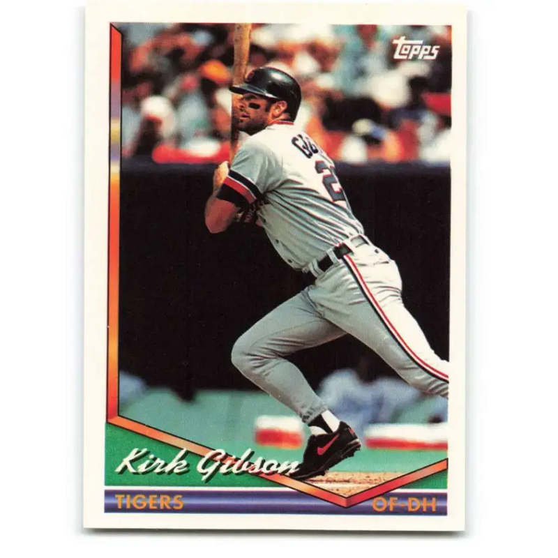 1994 Topps #228 Kirk Gibson EX Excellent Detroit Tigers Baseball Card - Baseball Card Single
