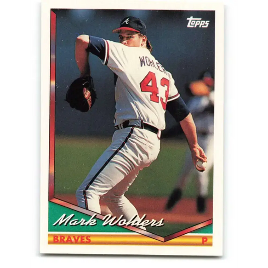1994 Topps #232 Mark Wohlers EX Excellent Atlanta Braves Baseball Card