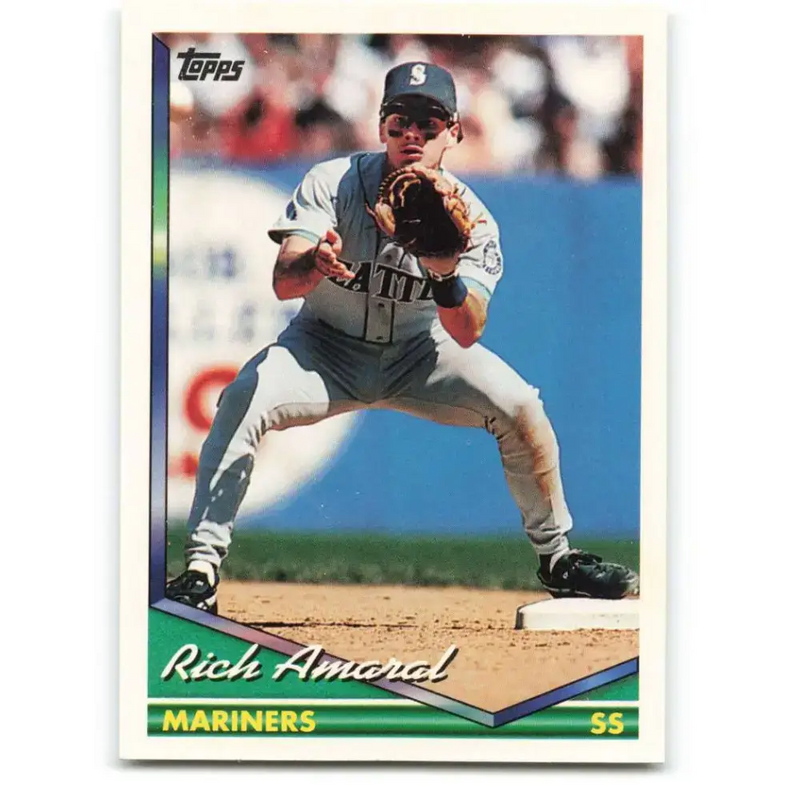 1994 Topps #233 Rich Amaral EX Excellent Seattle Mariners Baseball Card - Baseball Card Single