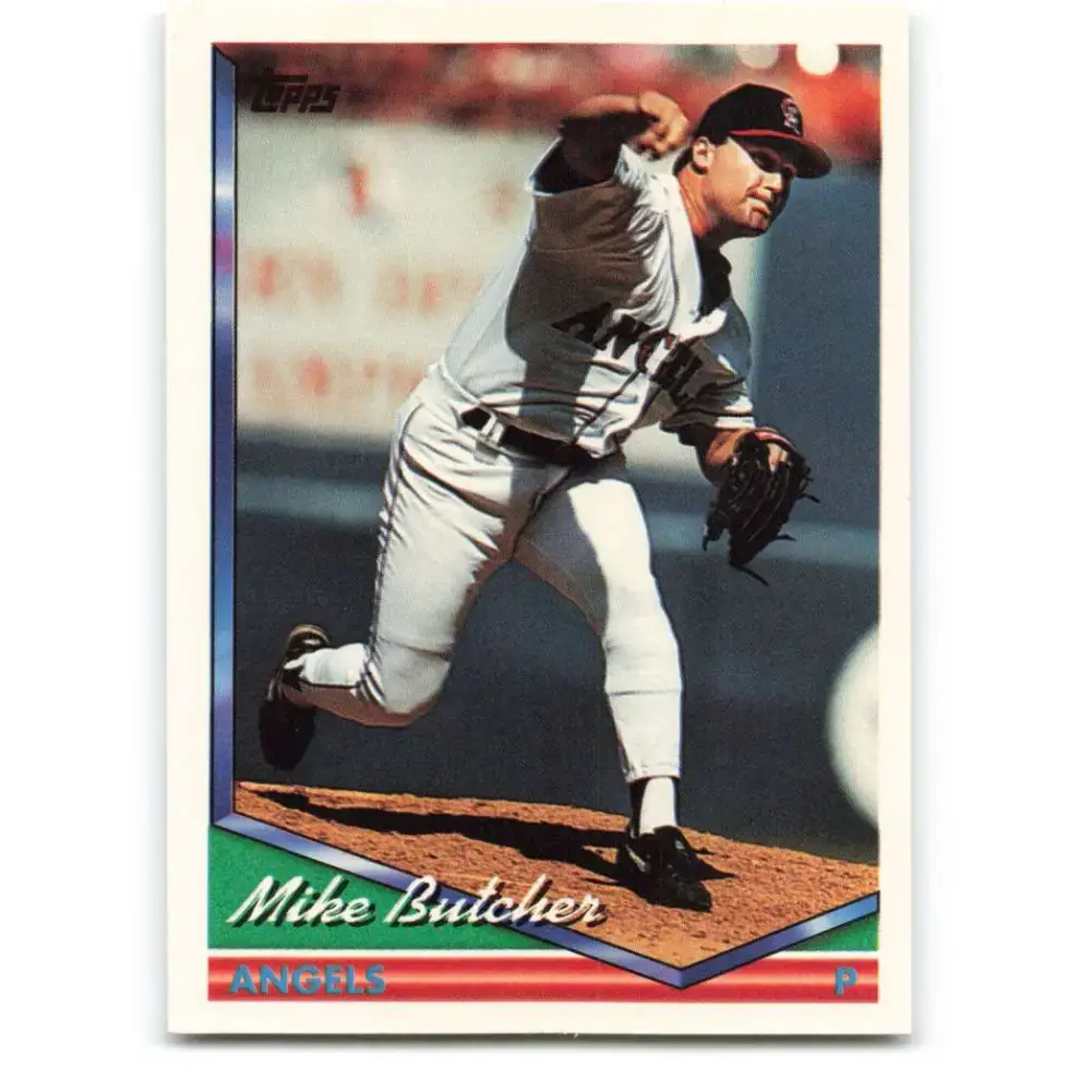 1994 Topps #236 Mike Butcher EX Excellent California Angels Baseball Card