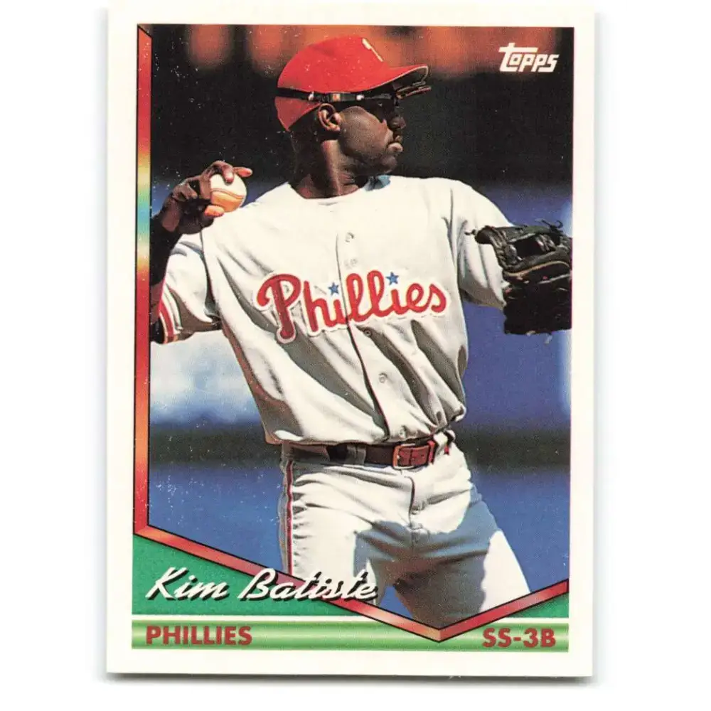 1994 Topps #238 Kim Batiste EX Excellent Philadelphia Phillies Baseball Card - Baseball Card Single
