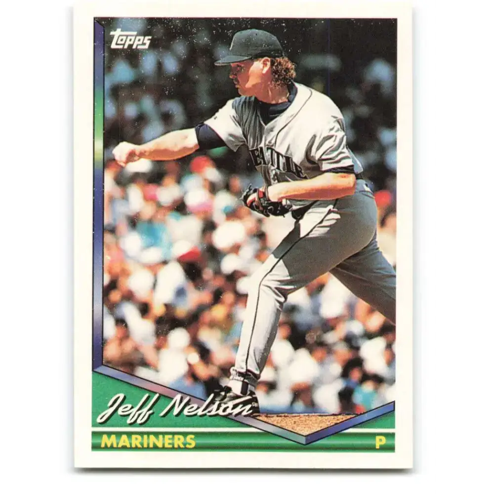 1994 Topps #24 Jeff Nelson EX Excellent Seattle Mariners Baseball Card - Baseball Card Single