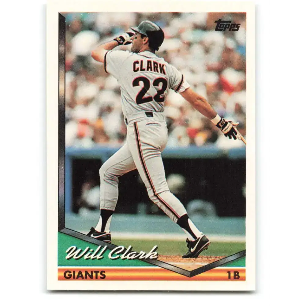 1994 Topps #240 Will Clark EX Excellent San Francisco Giants Baseball Card - Baseball Card Single
