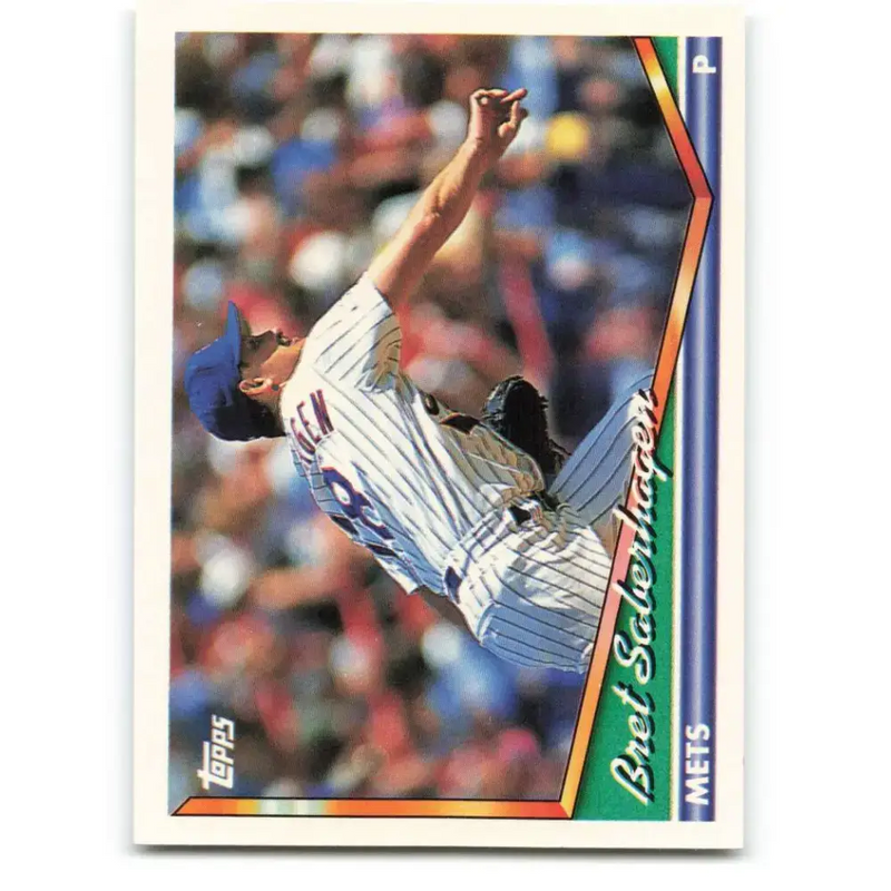 1994 Topps #245 Bret Saberhagen EX Excellent New York Mets Baseball Card - Baseball Card Single