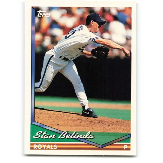 1994 Topps #247 Stan Belinda EX Excellent Kansas City Royals Baseball Card - Baseball Card Single