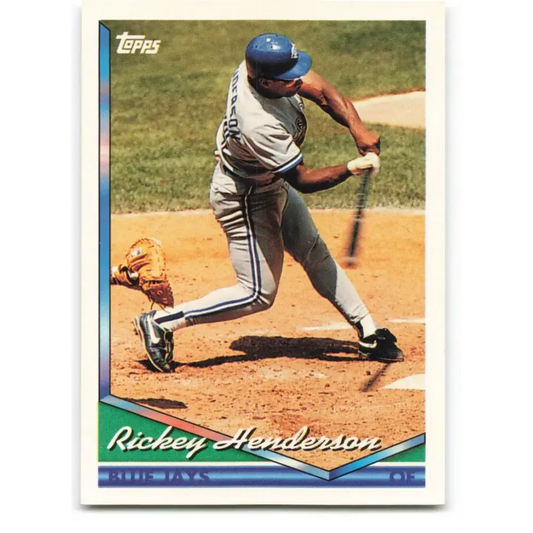 1994 Topps #248 Rickey Henderson EX Excellent Toronto Blue Jays Baseball Card