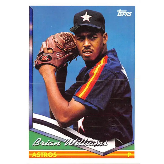 1994 Topps #249 Brian Williams EX Excellent Houston Astros Baseball Card
