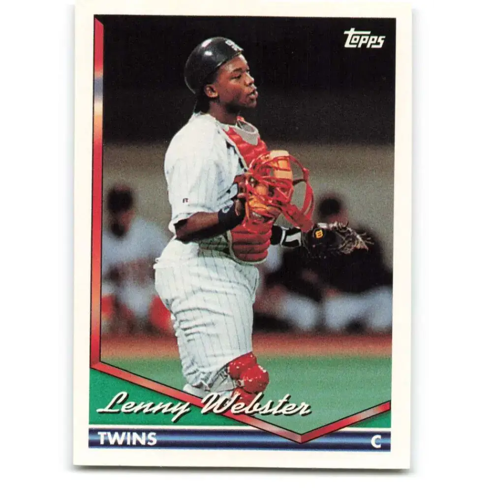 1994 Topps #252 Lenny Webster EX Excellent Minnesota Twins Baseball Card - Baseball Card Single