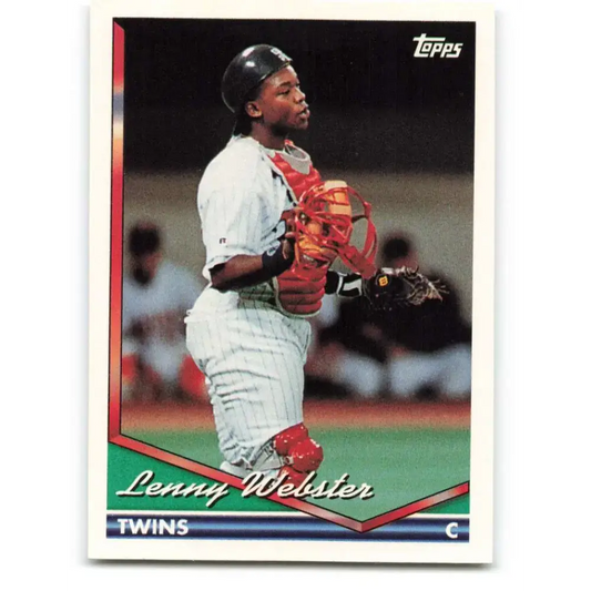 1994 Topps #252 Lenny Webster EX Excellent Minnesota Twins Baseball Card