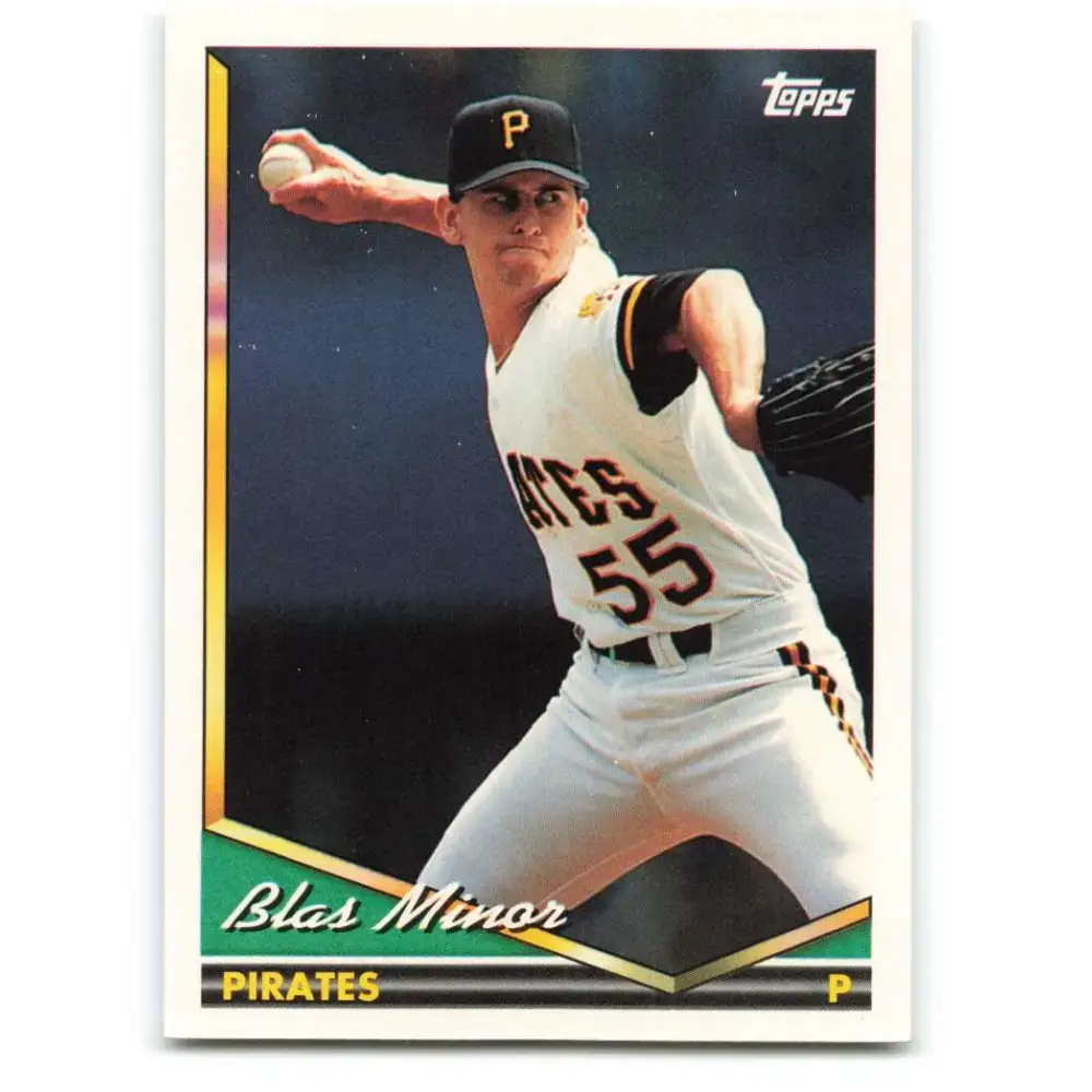1994 Topps #253 Blas Minor EX Excellent Pittsburgh Pirates Baseball Card - Baseball Card Single