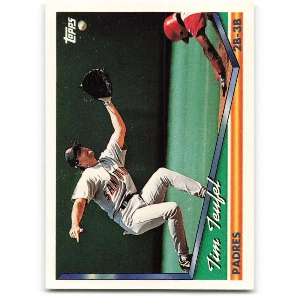 1994 Topps #254 Tim Teufel EX Excellent San Diego Padres Baseball Card - Baseball Card Single