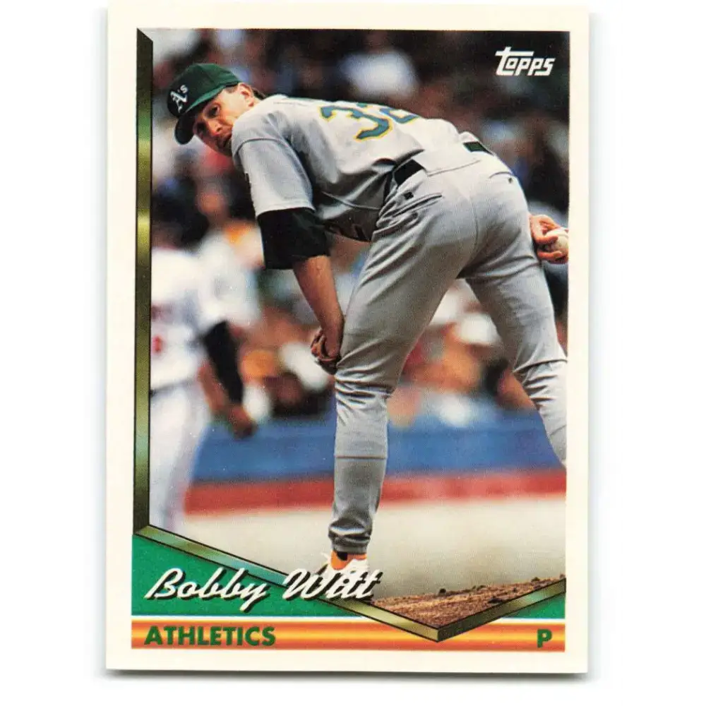 1994 Topps #255 Bobby Witt EX Excellent Oakland Athletics Baseball Card - Baseball Card Single
