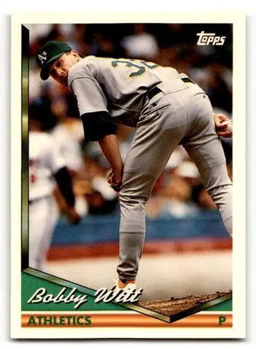 Original gloss 1990 Topps Bobby Witt NrMt baseball card in product 1994 Topps #255
