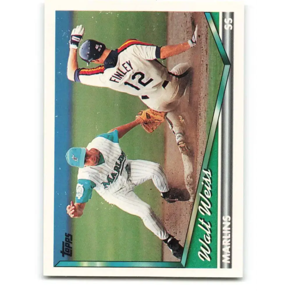 1994 Topps #256 Walt Weiss EX Excellent Florida Marlins Baseball Card - Baseball Card Single