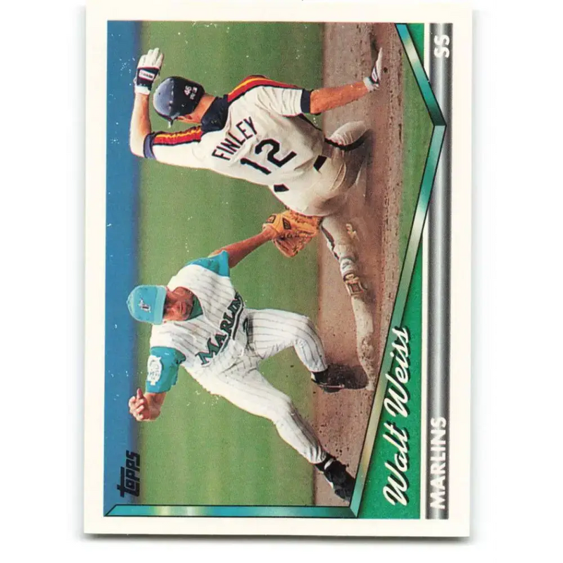 1994 Topps #256 Walt Weiss EX Excellent Florida Marlins Baseball Card - Baseball Card Single