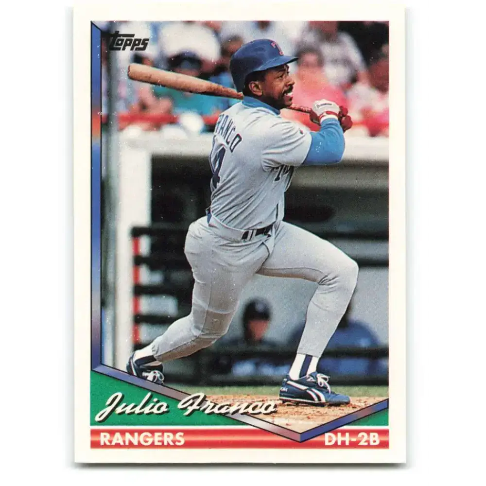 1994 Topps #260 Julio Franco EX Excellent Texas Rangers Baseball Card - Baseball Card Single