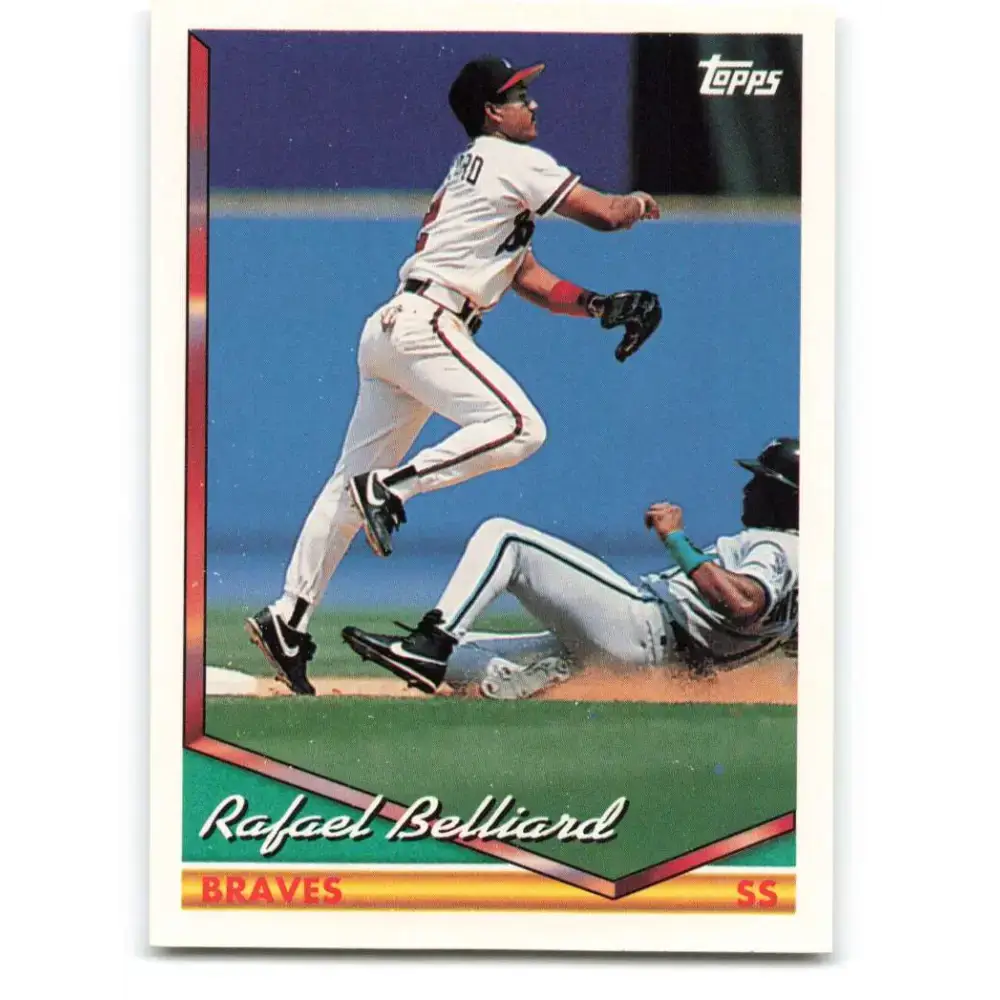 1994 Topps #261 Rafael Belliard EX Excellent Atlanta Braves Baseball Card - Baseball Card Single