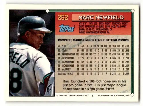 1994 Topps #262 Marc Newfield NrMt ID:47032 - Baseball Card Single