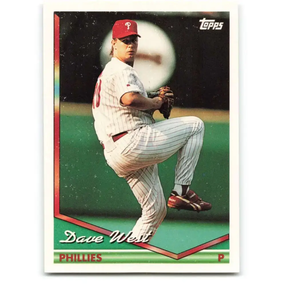 1994 Topps #266 David West EX Excellent Philadelphia Phillies Baseball Card - Baseball Card Single