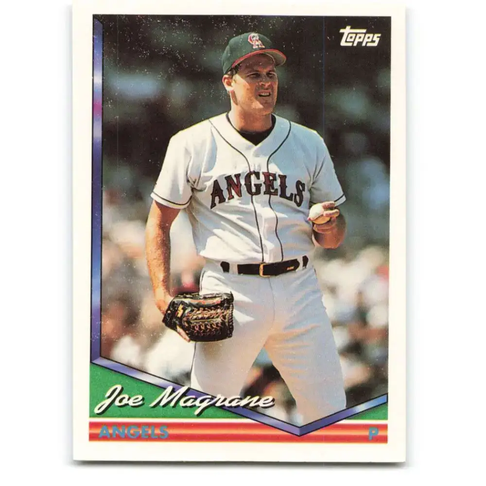 1994 Topps #27 Joe Magrane EX Excellent California Angels Baseball Card - Baseball Card Single