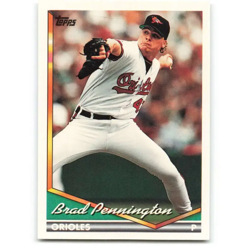 1994 Topps #271 Brad Pennington EX Excellent Baltimore Orioles Baseball Card - Baseball Card Single