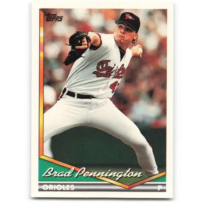 1994 Topps #271 Brad Pennington EX Excellent Baltimore Orioles Baseball Card - Baseball Card Single