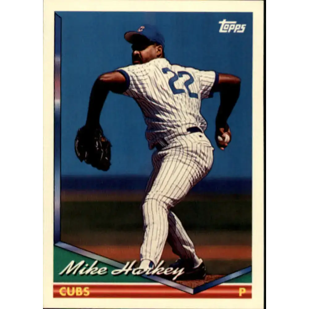 1994 Topps #272 Mike Harkey EX Excellent Chicago Cubs Baseball Card - Baseball Card Single