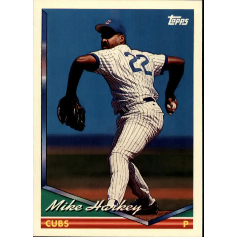 1994 Topps #272 Mike Harkey EX Excellent Chicago Cubs Baseball Card - Baseball Card Single