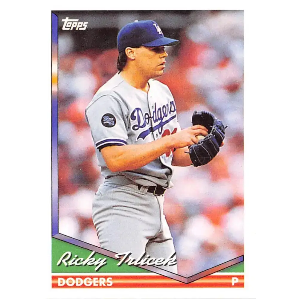 1994 Topps #276 Rick Trlicek EX Excellent Los Angeles Dodgers Baseball Card - Baseball Card Single
