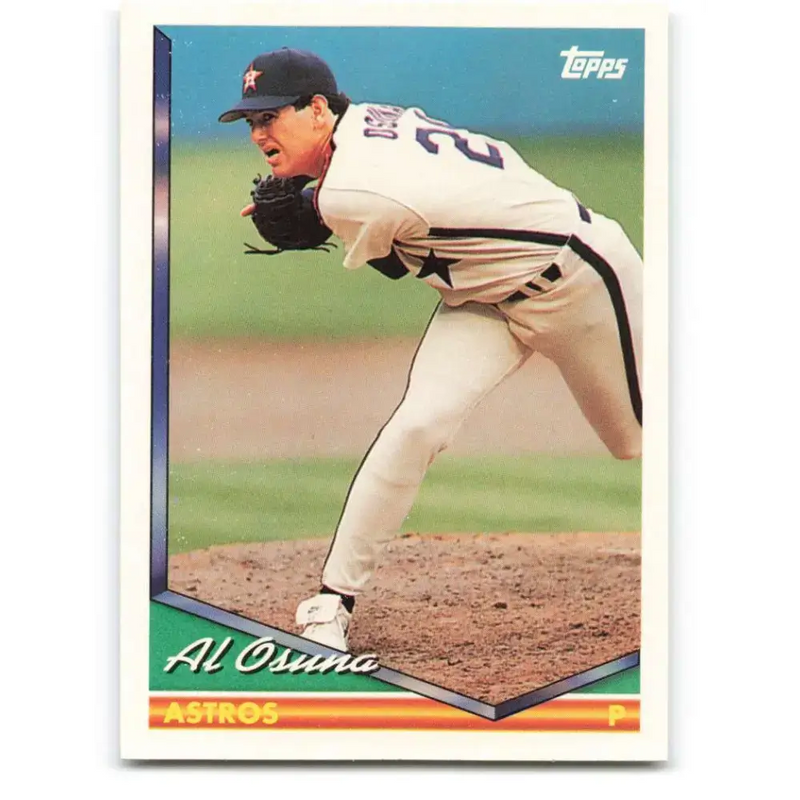 1994 Topps #277 Al Osuna EX Excellent Houston Astros Baseball Card - Baseball Card Single
