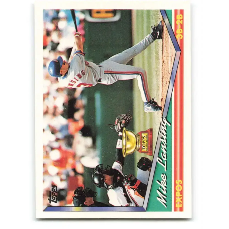 1994 Topps #287 Mike Lansing EX Excellent Montreal Expos Baseball Card - Baseball Card Single