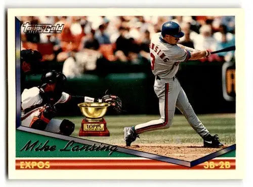 Mike Lansing Montreal baseball card from 1994 Topps Montreal Expos collection
