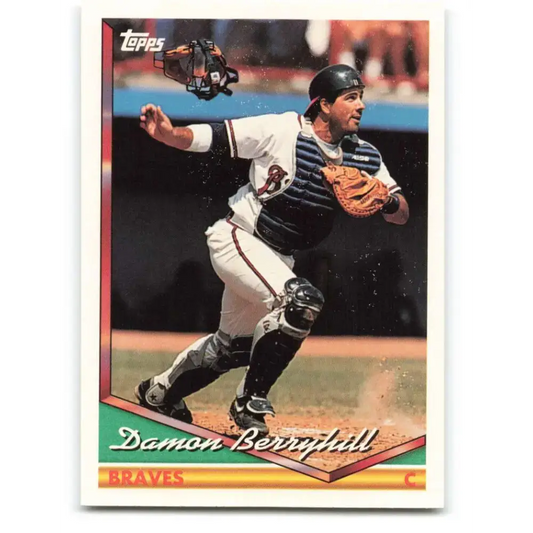 1994 Topps #289 Damon Berryhill EX Excellent Atlanta Braves Baseball Card