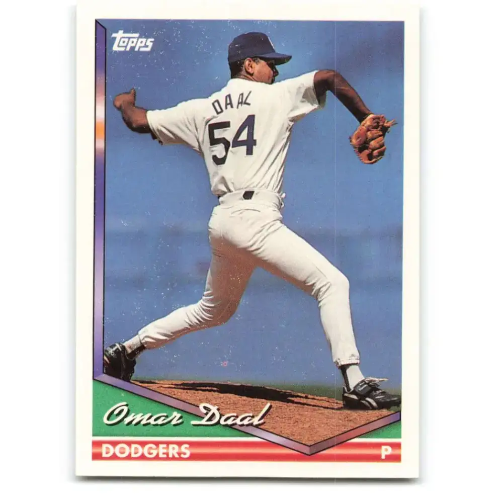 1994 Topps #29 Omar Daal EX Excellent Los Angeles Dodgers Baseball Card - Baseball Card Single